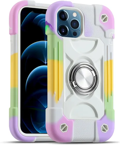 Miniatura 60 de MARKILL Funda compatible con iPhone Air de 6.5 pulgadas 2025 con soporte de anillo giratorio de 360 grados, protección contra caídas de grado