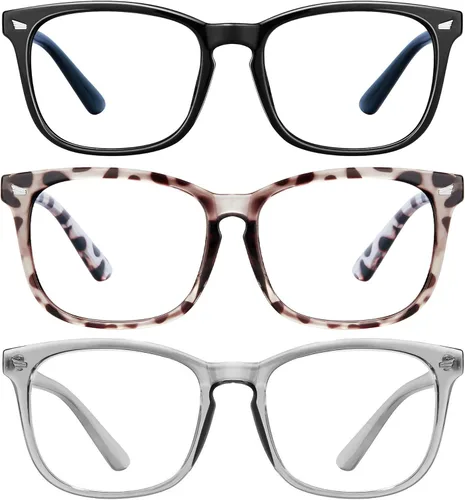 Miniatura 17 de hunsquer Gafas de luz azul para mujer/hombre, gafas de luz azul para computadora negro (806803blacktoucha)