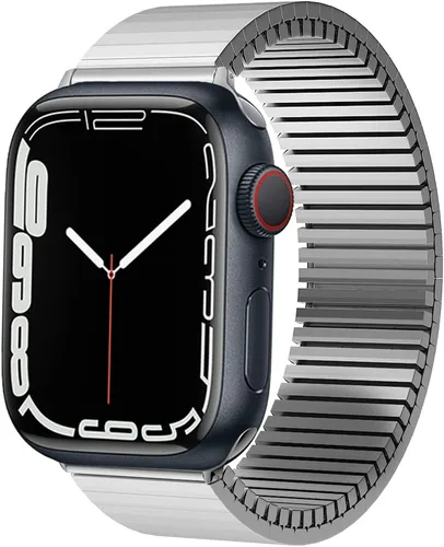 Miniatura 11 de Correas elásticas de metal para Apple Watch Ultra 2 de 1.732 pulgadas (1.929 in) compatibles con Apple Watch Ultra de 1.929 in Smart Watch