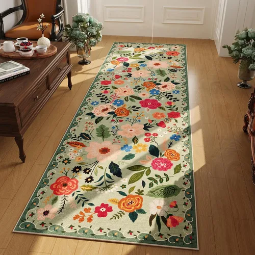 Miniatura 71 de Rugcomf Alfombra Pasillera para Pasillos Alfombra de Cocina Antideslizante 2'6'' x 8' Alfombras Pasilleras Lavables con Respaldo de Goma Alfombra