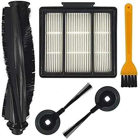 DLD Repuesto de rodillo de cepillo principal y filtro Hepa y cepillos laterales Accesorios Piezas para ION Robot S87 R85 RV850 RV850BRN, RV850WV,