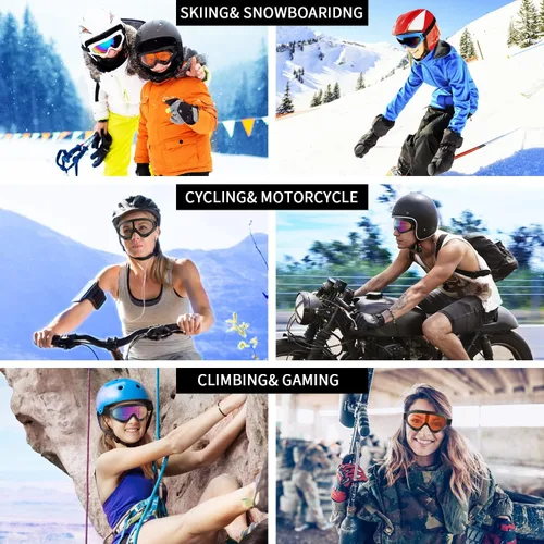 Miniatura 6 de Gafas de esquí, gafas de esquí, gafas de snowboard para hombres, mujeres, jóvenes y niños 02.Multicolor/Multicolor