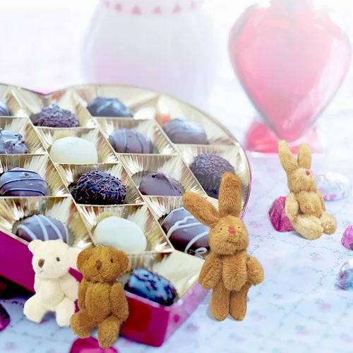 Miniatura 8 de 12 piezas de 2.4 in, mini oso de peluche conjunto de animales de peluche, caja de regalo de boda, juguete para cumpleaños, decoración de boda