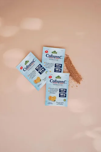 Miniatura 4 de ALFA VITAMINS Suplemento en polvo de hidrolizado de péptidos de colágeno C, vitamina C 1000 mg, colágeno hidrolizado sin gluten para piel, cabello