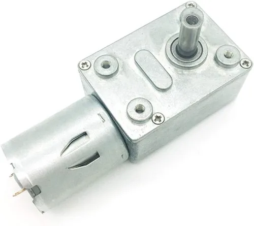 BRINGSMART JGY-370 Motor de engranaje helicoidal de 12 V 10 rpm DC Motor de alto par motor de 12 voltios Mini turbina gusano reductor de 12 V Motor