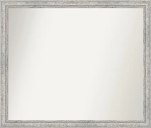 Miniatura 61 de Amanti Art Espejo de baño plateado para sobre fregadero, 23 x 23 pulgadas, espejo cuadrado plateado en ángulo, marco de madera moderno medio, se