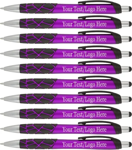 Miniatura 5 de Bolígrafos capacitivos personalizados con tu logotipo o texto personalizado, paquete de 200 unidades a granel para negocios, fiestas y eventos