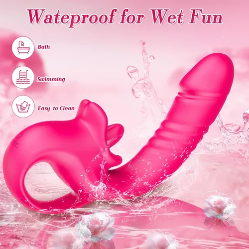 Miniatura 6 de Vibrador Consolador de Empuje Juguetes Sexuales para Mujeres, Consoladores Juguetes para Adultos Vibrador de Punto G y Estimulación Clitoral con 10