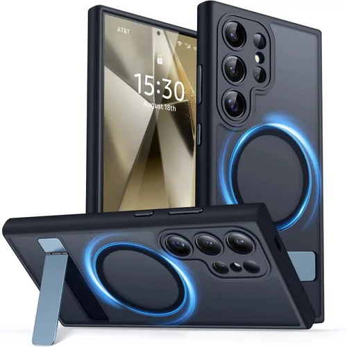 Miniatura 91 de CANSHN Funda diseñada para Samsung Galaxy A16-5G [protección completa de la cámara] [compatible con Magsafe] funda protectora trasera translúcida