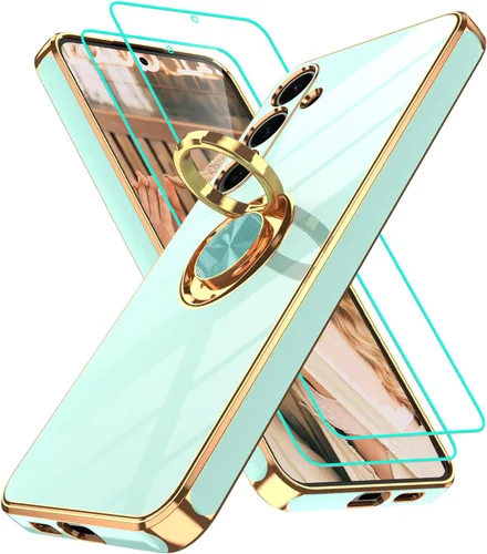 Miniatura 29 de Gritup Funda para Samsung Galaxy A14 5G: Funda Samsung A14 con 2 Protectores de Pantalla, Soporte de Anillo con Rotación 360°, Soporte Magnético
