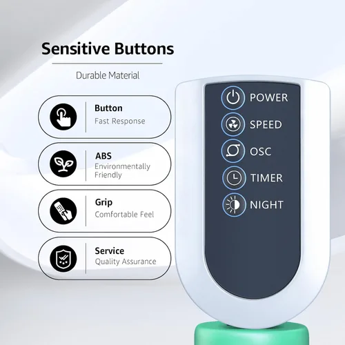 Miniatura 5 de Repuesto para control remoto de ventilador de torre oscilante Lasko, compatible con ventiladores de piso silenciosos de 42 pulgadas T42954 T42552