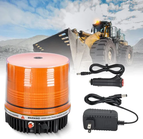 Miniatura 12 de Nilight 18 Luces Estroboscópicas LED Ámbar Blanco Inalámbricas Giratorias de Emergencia y Seguridad Luz Baliza Intermitente con Base de Montaje