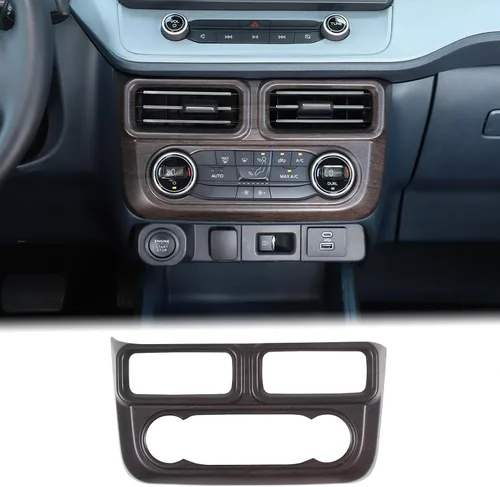 Miniatura 9 de Aunginsy Cubierta de salida de aire para consola central, compatible con Ford Maverick 2022-2024, control central de automóvil, panel de interruptor