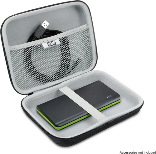 Miniatura 3 de USA Gear Organizador de electrónica rígida de 7.5 pulgadas, organizador de cables con interior resistente a los arañazos, compatible con Garmin