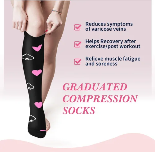 Miniatura 10 de Sooverki - Calcetines de compresión de cobre para circulación, para mujeres y hombres, 6 pares, para correr, atletismo, medicina, enfermería, viajes