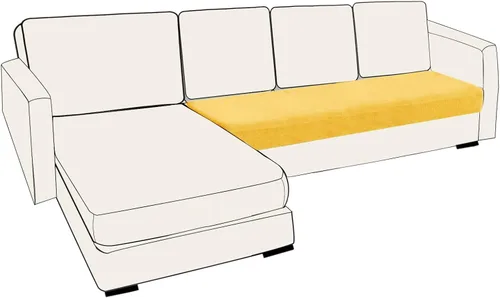 Miniatura 10 de UNBBRRL Fundas de cojín de asiento para sofá, elásticas, funda de cojín individual para sofá, fundas de cojín para sofá, fundas de héroe protegen