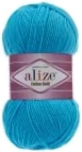 Miniatura 29 de 55% algodón 45% acrílico Alize Cotton Gold Yarn 1 madeja/bola 3.53 oz 360 yardas (1-crema)