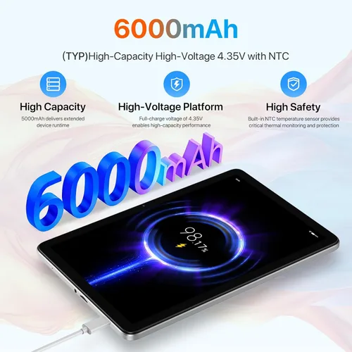 Miniatura 6 de UMIDIGI G1 Tab Tablet 2025, 8(4+4) GB+64GB 1TB Expand, WiFi 5G/2.4G, Tablet de 10.1 pulgadas HD Diseño Premium Sensación de Seda hasta 2.0 GHz