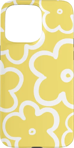 Miniatura 27 de iPhone 16 Cute Flower Pattern Wildflower Lemon Yellow and White Floral Case