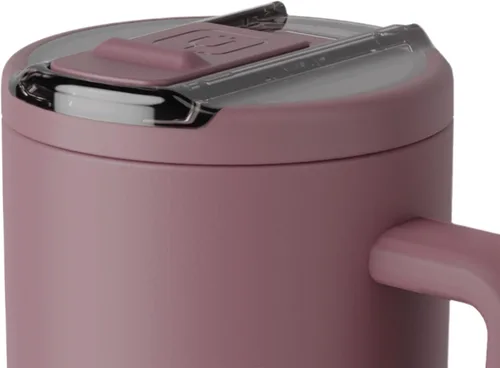 Miniatura 105 de BrüMate Era Flip - Vaso de 30 onzas con tapa con pajilla cubierta 100 % a prueba de fugas, popote higiénico cubierto, botella de agua de acero