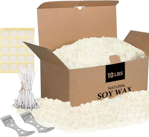 Miniatura 8 de SAEUYVB Cera de vela de soja natural y cera de vela de soja para hacer velas, 2 libras de cera de soja para hacer velas, cera de vela de soja