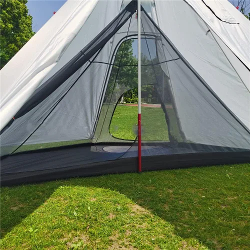 Miniatura 4 de Red de malla octogonal para 4 personas Tipi tienda de campaña para 2 personas de malla para acampar y senderismo