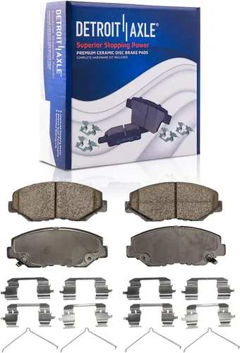 Miniatura 7 de Detroit Axle - Kit de freno delantero para Honda Element 2002-2004 CR-V 2003-2011 Pinza de freno de disco lateral del pasajero con soporte Pastillas
