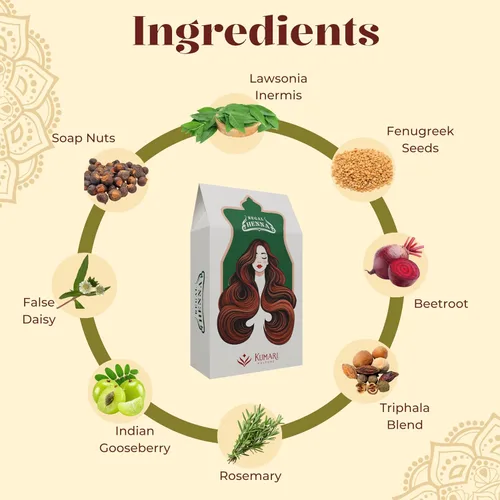 Miniatura 3 de Henna en polvo, 100 % a base de plantas, color rojo con hierbas amantes del cabello, acondicionador y brillo profundo, no tóxico, belleza limpia