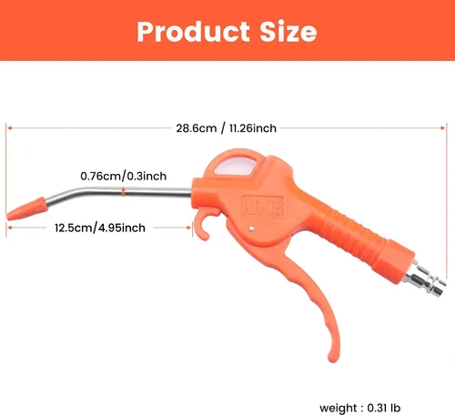 Miniatura 2 de Boquilla angulada para pistola de aire, color naranja