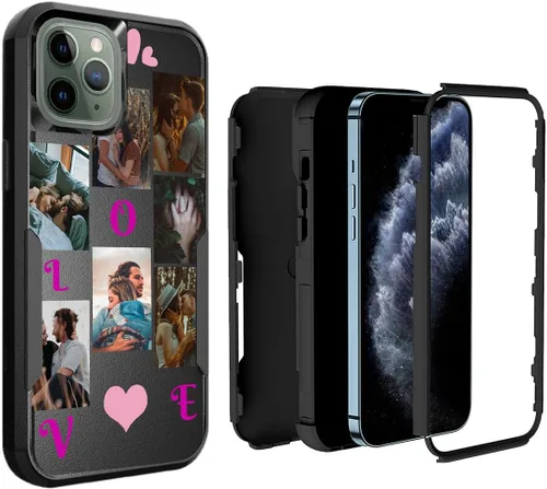 Miniatura 54 de Funda de fotos personalizada para iPhone 11 Apple Phone Plaid Collage - Imagen personalizada para hacer fotos en 3 híbridos gruesos resistentes