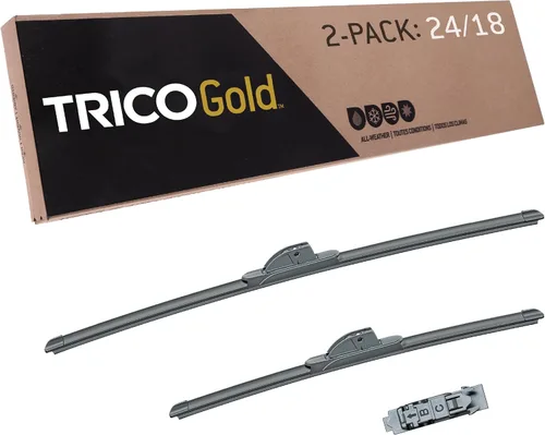Miniatura 25 de TRICO Gold 21" + 19" Juego de 2 limpiaparabrisas de repuesto automotriz de primera calidad, limpiaparabrisas de haz para lado del pasajero
