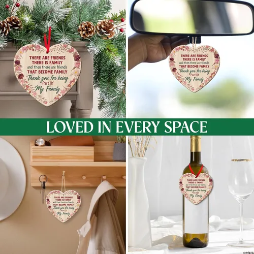 Miniatura 3 de OASSIE Regalos de Navidad de Amistad para Mujeres y Hombres - Adornos Navideños de Amigos de Madera 2025 - Adornos de Amistad para Decoraciones