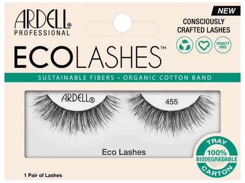 Miniatura 9 de Ardell Eco Lashes 453, pestañas postizas de fibras sostenibles, banda de algodón orgánico, aspecto natural ligero, 1 par Ardell Pestañas ecológicas