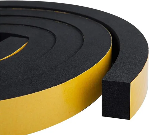 CloudBuyer Burletes de Espuma Paquete de 2, 1 Pulgada de Ancho X 3/4 Pulgada de Grosor, Tiras Aislantes con Adhesivo para Puerta y Automotriz, Sello