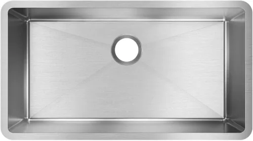 Elkay EFRU311610T Crosstown - Fregadero de cocina de acero inoxidable de 32 1/2" bajo montaje, cuenca única - Acero inoxidable