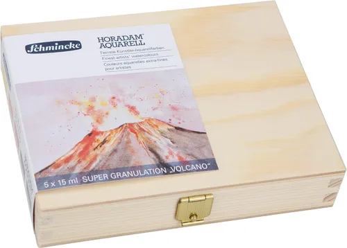 Miniatura 21 de Schmincke - HORADAM® AQUARELL, surtido completo de 40 medios recipientes de acuarelas de granulación súper fuerte, 74 440 097, caja de metal
