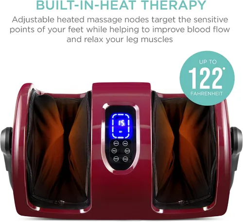 Miniatura 3 de Best Choice Products Masajeador de Pies Shiatsu Calentado para Alivio del Dolor, Fascitis Plantar, Neuropatía, Circulación Sanguínea con Diseño