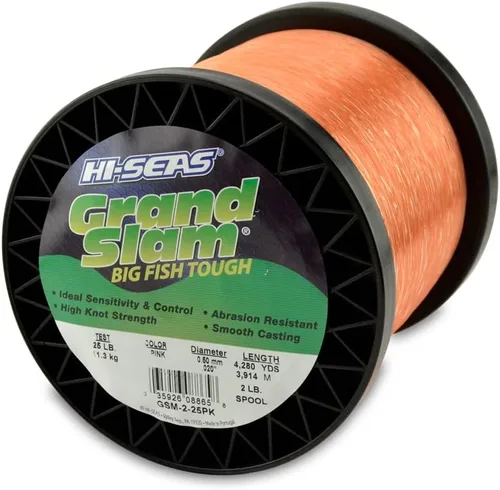 Miniatura 27 de HI-SEAS Grand Slam - Sedal de pesca de monofilamento, fuerte y resistente a la abrasión, en agua dulce y salada transparente, rosa, verde, azul Azul