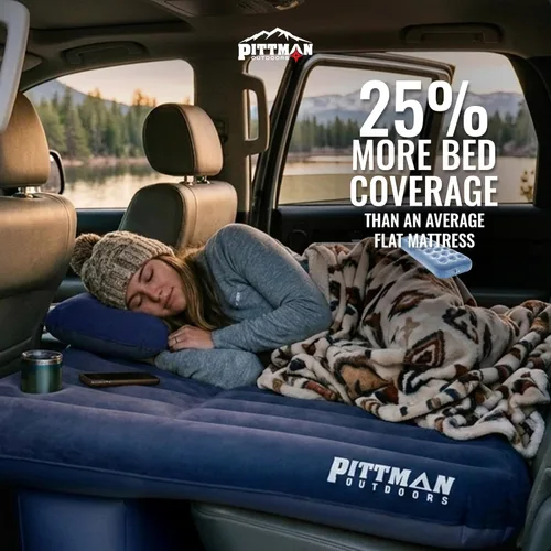 Miniatura 4 de AirBedz de Pittman Outdoors - Colchón de aire inflable de PVC para asiento trasero, negro - Tamaño mediano para Jeeps, autos, SUV y camionetas