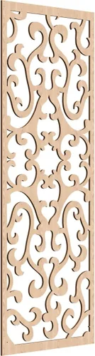 Miniatura 133 de Smithfield Paneles de pared decorativos de madera con calado, 13 3/8 pulgadas de ancho x 34 3/8 pulgadas de alto x 3/8 de alto, roble rojo rojo