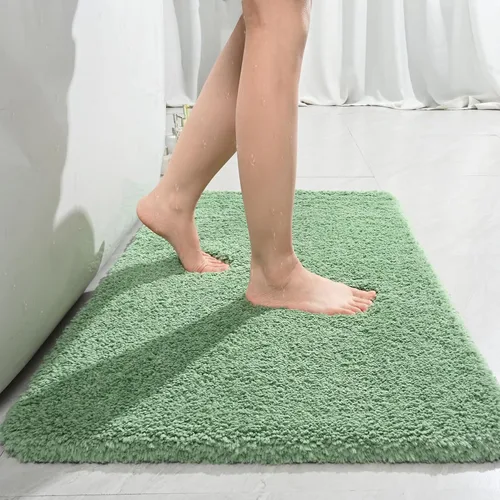 Miniatura 28 de LOCHAS - Tapete de baño de 24x70 pulgadas, suave, grueso y absorbente, hecho de microfibra, para el baño, lavable a máquina, tapete antideslizante