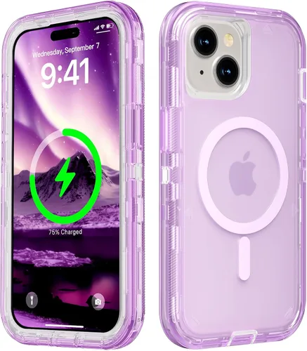Miniatura 13 de Follaroma para iPhone 17 Pro Max, Funda Compatible con MagSafe, Funda Magnética Transparente de Doble Capa, Funda Resistente Anti-Caída y a Prueba