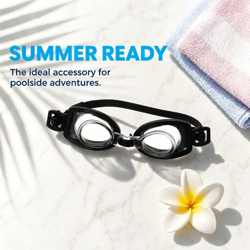 Miniatura 6 de Toyvian Gafas de natación en miniatura para muñecas, 4 piezas de gafas de natación para muñecas, accesorios coloridos para la casa pequeña