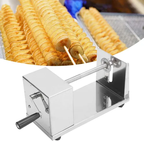 Miniatura 2 de Pilipane Espiralizador de verduras de acero inoxidable, Cortadoras de patatas torcidas de acero inoxidable manual Cortador de verduras en espiral