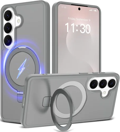 Miniatura 33 de Funda con soporte ultra magnético para iPhone 17 Pro Max [protección militar contra caídas] [compatible con MagSafe] a prueba de golpes, translúcida