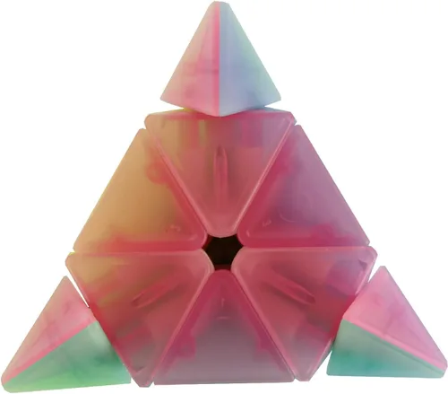 Miniatura 4 de Jelly Windmill Speed Cube Pirámide Speed Cube Triángulo Sin Pegatinas Color Vívido Cubo Mágico 3x3x3 Juguete de rompecabezas resistente y suave