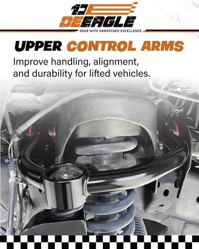 Miniatura 6 de DEEAGLE Brazos de control superiores F150 de 2-4 pulgadas, brazo de control delantero tubular para F150 2004-2020, UCA con rótula engrasable, brazo