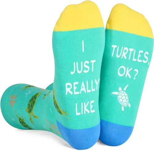 HAPPYPOP Unisex Funny Crazy Silly Socks for Women Men, Animal Lover Gifts Sea Animal Bird Socks