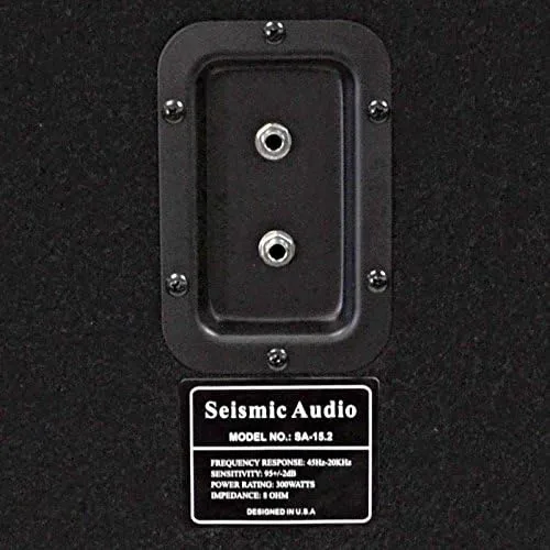Miniatura 8 de Seismic Audio - Altavoz PA DJ de 15 pulgadas 300 vatios Audio PRO - Red eléctrica, monitores, bandas, karaoke, iglesias, bodas