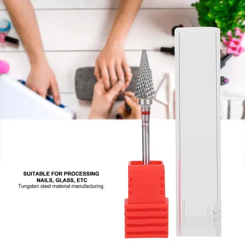 Miniatura 2 de Broca de uñas para uñas, broca de cutícula de cono para uñas, uñas en casa, salón []